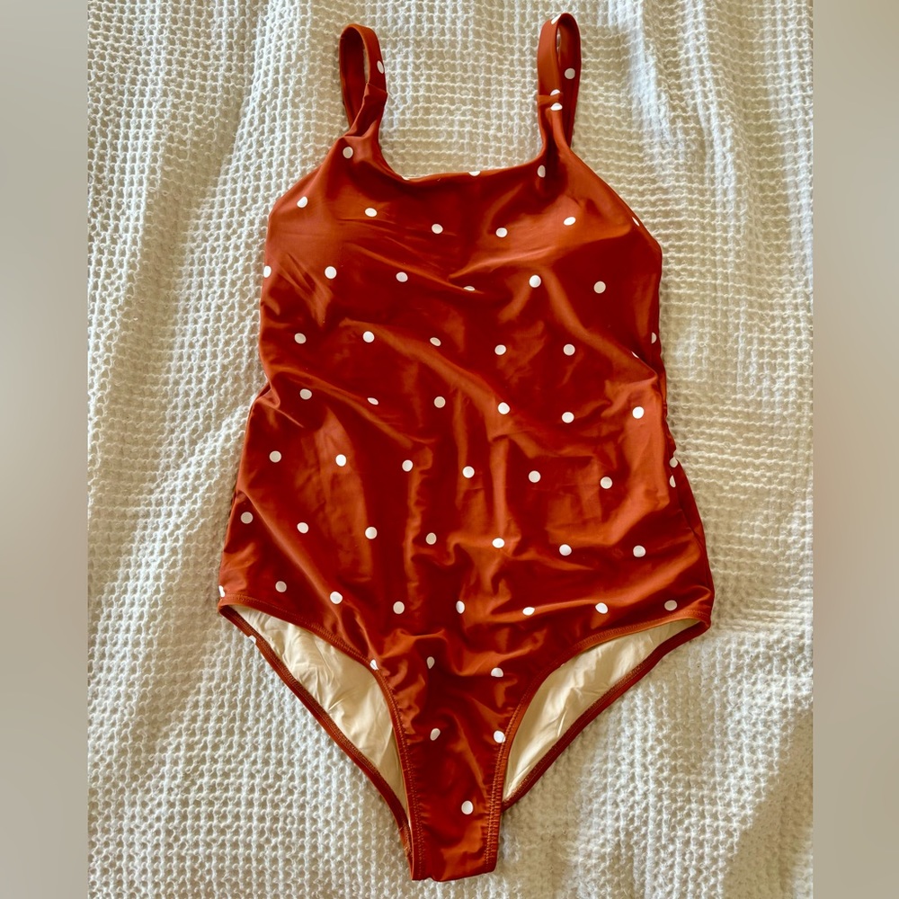NWOT Roolee Polka Dot One Piece Adjustable Bathing Suit
